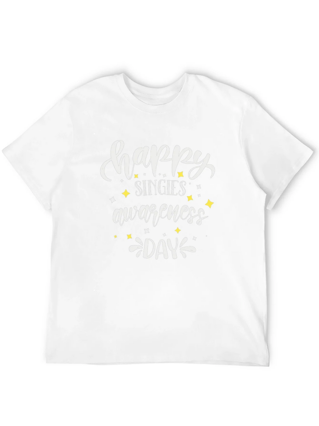 Happy Singles Awareness Day Black Tee