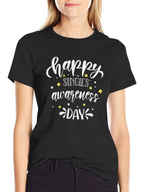 Happy Singles Awareness Day Black Tee