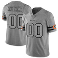Custom1 Chicago Bears 2019 Gray Gridiron Gray Vapor Untouchable Limited Jersey1 Stitched Jersey1 Football Jerseys