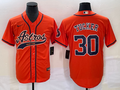 Men's Houston Astros Kyle Tucker #30 Orange Replica Jersey1 Joint Edition