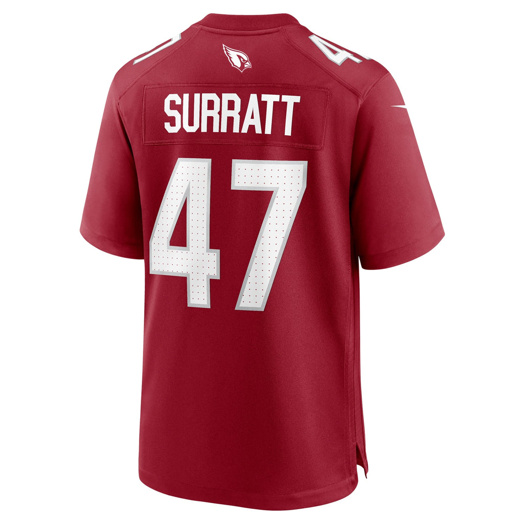 Sage Surratt Arizona Cardinals Nike Team Game Jersey -  Cardinal