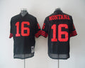 Men's San Francisco 49ers Joe Montana  Black Legacy Replica Player Jersey1