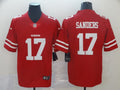 Men's San Francisco 49ers Emmanuel Sanders #17 Red Game Jersey2