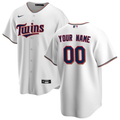 Men's Minnesota Twins White Replica Custom Jersey