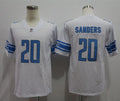 Men's Detroit Lions Barry Sanders #20 White Team Game Jersey1