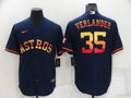 Men's Houston Astros Justin Verlander #35 Navy Replica Player Jersey1