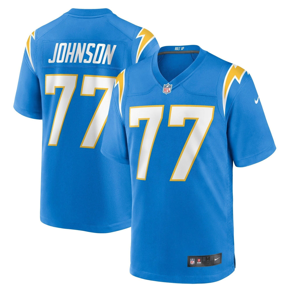 Zion Johnson Los Angeles Chargers Nike   Game Jersey - Powder Blue