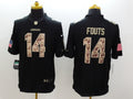 Men's Los Angeles Chargers Dan Fouts #14 Black Game Player Jersey1
