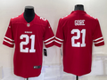 Men's San Francisco 49ers Frank Gore #21 Red Game Jersey1