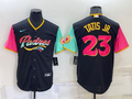 Men's San Diego Padres Fernando Tatis Jr. #23 Black City Connect Replica Player Jersey1