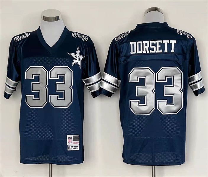 Men's Dallas Cowboys Tony Dorsett  Navy Legacy Replica Player Jersey1