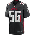 Keith Brooking Atlanta Falcons Nike Game Retired   Jersey - Black