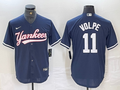 Men's New York Yankees Anthony Volpe #11 Navy Limited Player Jersey1