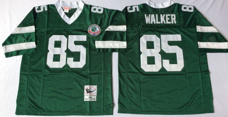Men's New York Jets Wesley Walker  Green Legacy Replica Jersey1