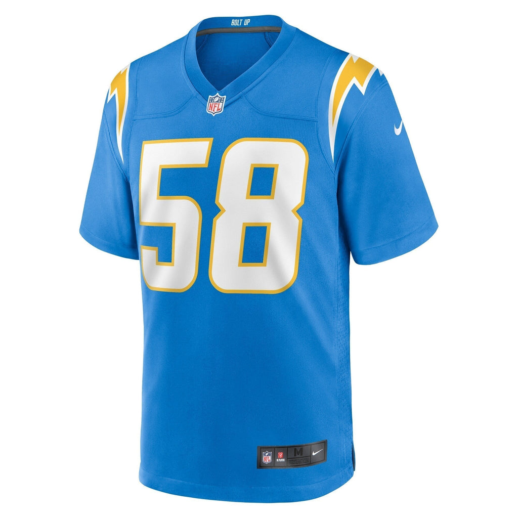 Justin Hollins Los Angeles Chargers Nike  Game Jersey -  Powder Blue
