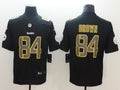 Men's Pittsburgh Steelers Antonio Brown #84 Black Authentic Game Jersey1