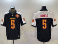 Men's Washington Commanders Jayden Daniels #5 Black Alternate Vapor Limited Jersey1