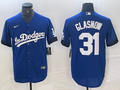 Men's Los Angeles Dodgers Tyler Glasnow #31 Blue Game Jersey1