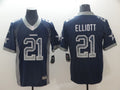 Men's Dallas Cowboys Ezekiel Elliott #21 Navy Alternate Game Jersey1