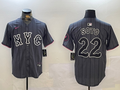 Men's New York Mets Juan Soto #22 Graphite 2024 City Connect Limited Player Jersey1