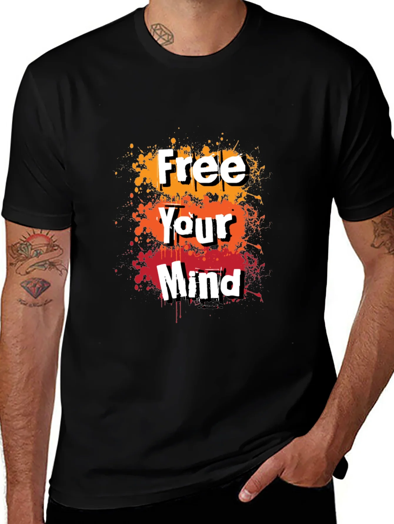 Free Your Mind Graphic Tee - Trendy Mens T-Shirt