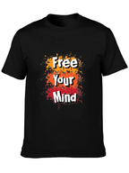 Free Your Mind Graphic Tee - Trendy Mens T-Shirt
