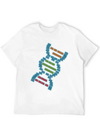 DNA Pixel Art Graphic Tee - Science T-Shirt