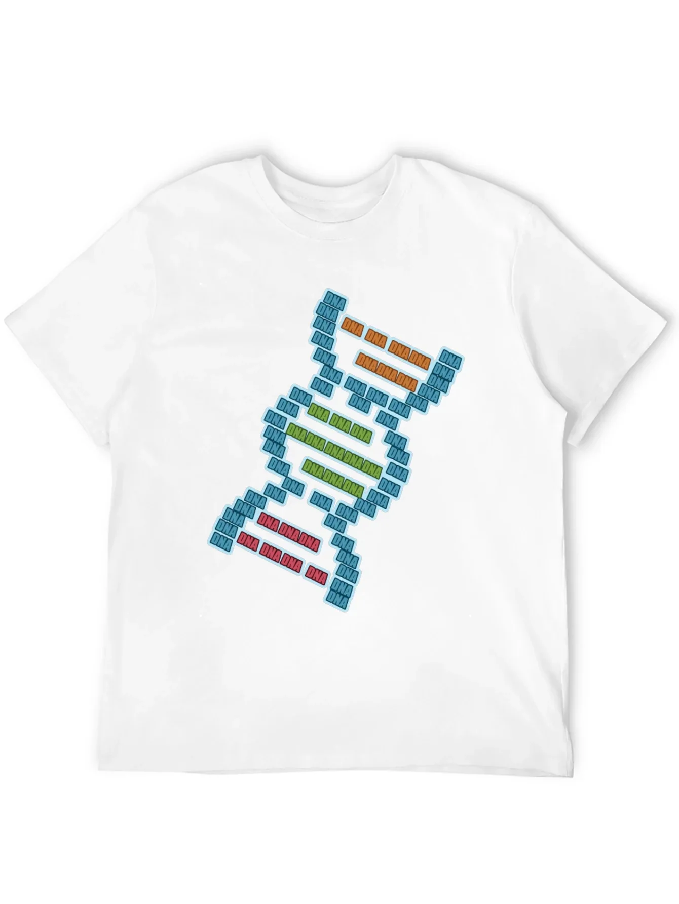 DNA Pixel Art Graphic Tee - Science T-Shirt