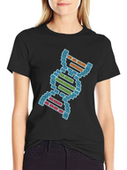 DNA Pixel Art Graphic Tee - Science T-Shirt