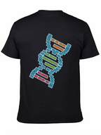 DNA Pixel Art Graphic Tee - Science T-Shirt