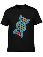 DNA Pixel Art Graphic Tee - Science T-Shirt