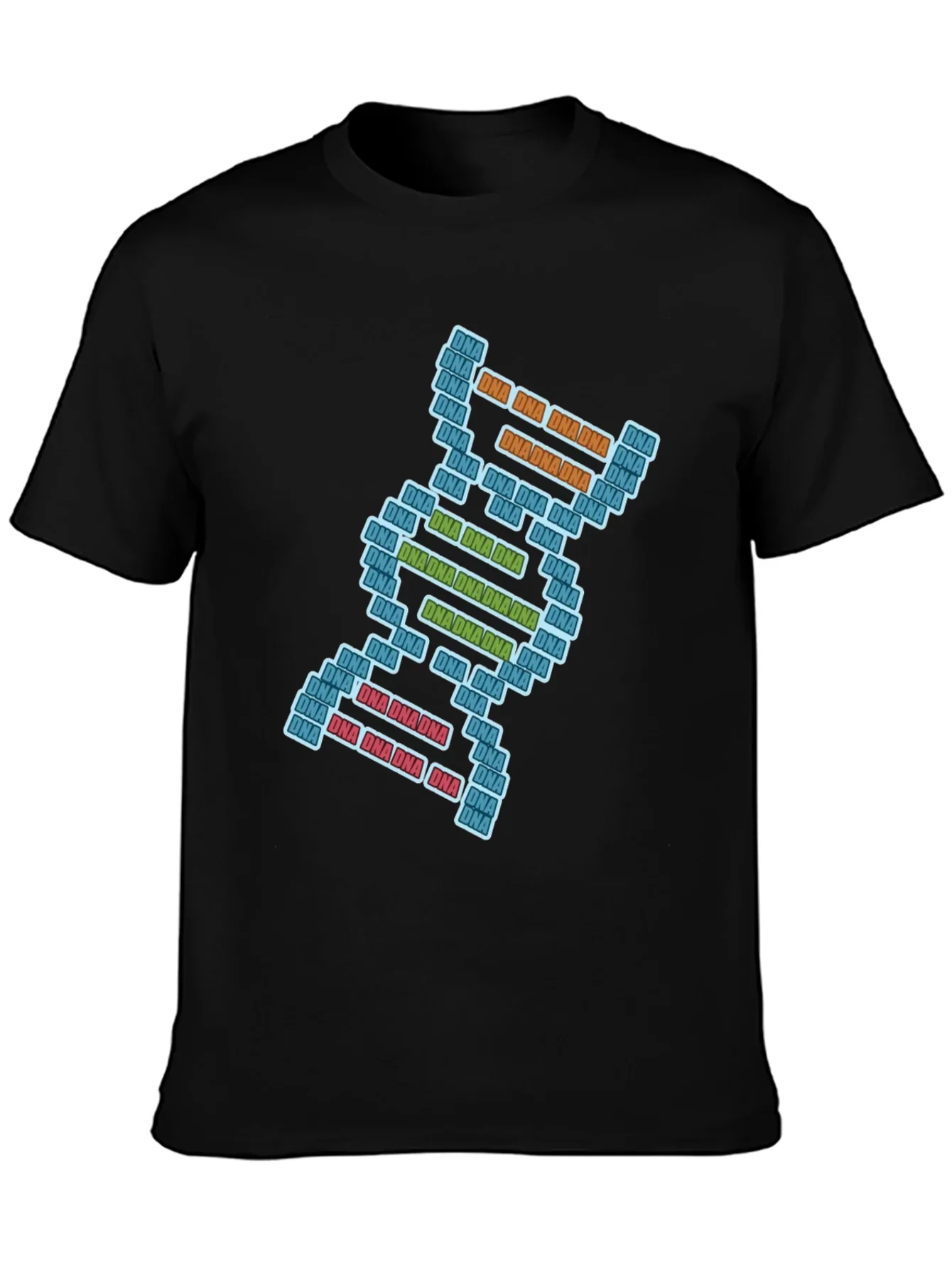 DNA Pixel Art Graphic Tee - Science T-Shirt