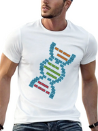 DNA Pixel Art Graphic Tee - Science T-Shirt