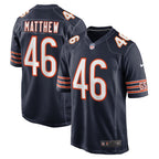 Christian Matthew Chicago Bears Nike  Game Jersey -  Navy