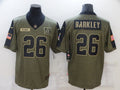 Men's New York Giants Saquon Barkley #26 Brown Player Game Jersey1