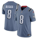 Men's New England Patriots Stefon Diggs #8 Storm Blue 2025 Rivalries Collection Limited Jersey