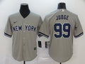 Men's New York Yankees Aaron Judge #99 Gray Replica Baseball Jersey1