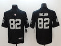 Men's Las Vegas Raiders Jordy Nelson #82 Black Game Player Jersey1