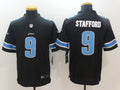 Men's Detroit Lions Matthew Stafford #9 Black Game Jersey1