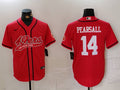 Men's San Francisco 49ers Ricky Pearsall #14 Red Game Player Jersey2