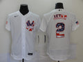 Men's New York Yankees Derek Jeter #2 White Replica Game Jersey1