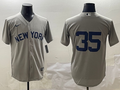 Men's New York Yankees Cody Bellinger #35 Gray Replica Player Jersey1