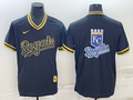 Men's Kansas City Royals Black Replica Player Jersey1