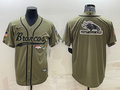 Men's Denver Broncos Olive 2022 Salute To Service Limited Jersey1