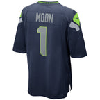 Warren Moon Seattle Seahawks Nike Game Retired   Jersey - College Navy