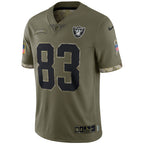 Darren Waller Las Vegas Raiders Nike Salute To Service Limited Jersey - Olive