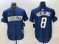Men's Detroit Tigers Matt Vierling #8 Navy 2024 City Connect Limited Jersey1