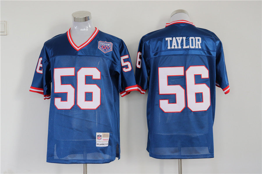 Men's New York Giants Lawrence Taylor  Royal Legacy Replica Jersey1
