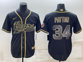 Men's Chicago Bears Walter Payton #34 Black Game Jersey1 Joint Edition
