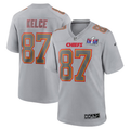 Men's Kansas City Chiefs Travis Kelce #87 Gray Super Bowl LVIII Atmosphere Fashion Game Jersey1
